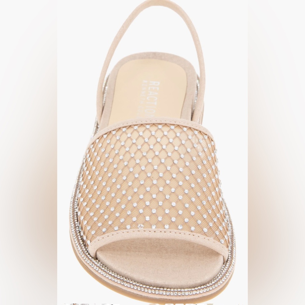 Reaction Kenneth Cole Saavi Rhinestone Mesh Sandal. Ladies 8.5 - Picture 3 of 15